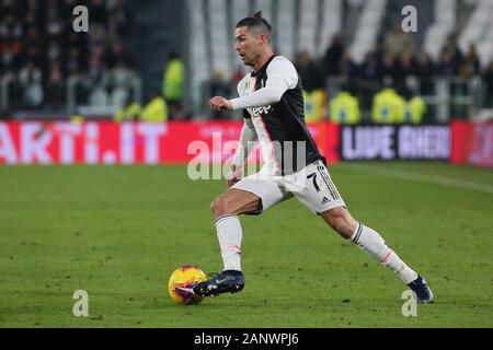 Torino, Italie. 19 Jan, 2020. 7 Cristiano Ronaldo (juventus) au cours de la Juventus contre Parme, Serie A soccer italien Championnat Hommes à Turin, Italie, le 19 janvier 2020 : Crédit Photo Agency indépendante/Alamy Live News Banque D'Images