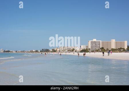 Siesta Key Beach à Sarasota, Floride, USA. Banque D'Images