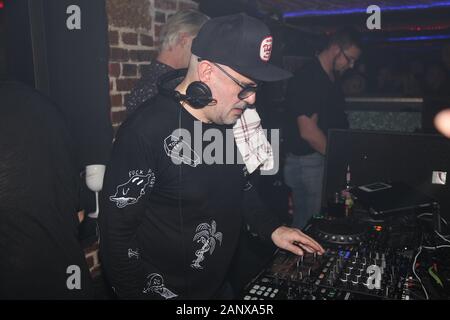 DJ Westbam high im premier club à Görlitz auf am 18.1.2020 Banque D'Images