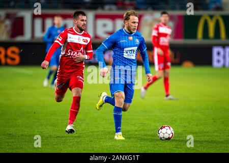 Gand Belgique 19 Jan Kaa Gent Player Bezus Romain Pendant Le Match De Football Entre