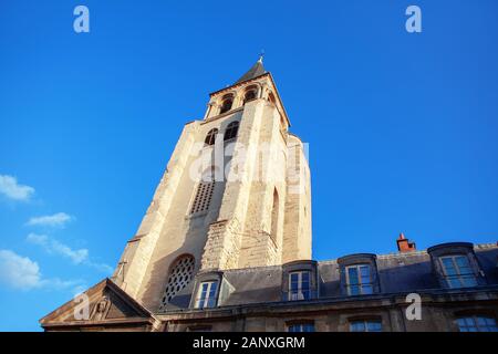 L'abbaye de Saint Germain des Prés à Paris Banque D'Images