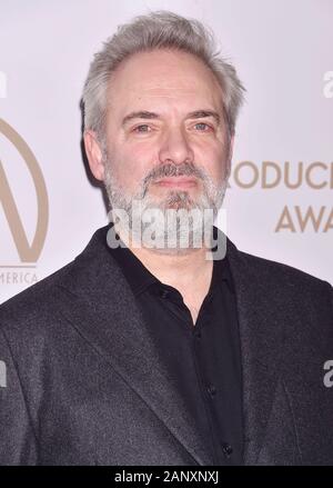HOLLYWOOD, CA - le 18 janvier : Sam Mendes assiste au 31e Congrès annuel de la Guilde des producteurs des prix à l'Hollywood Palladium le 18 janvier 2020 à Los Angeles, Californie. Banque D'Images
