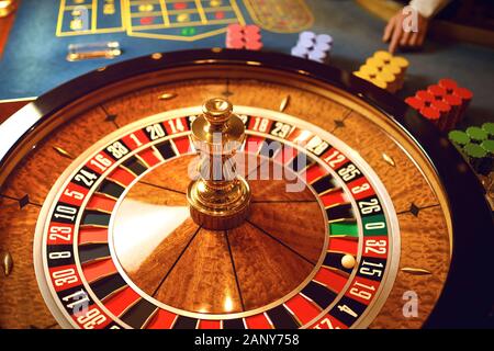 Sur la table de roulette dans un casino. Banque D'Images