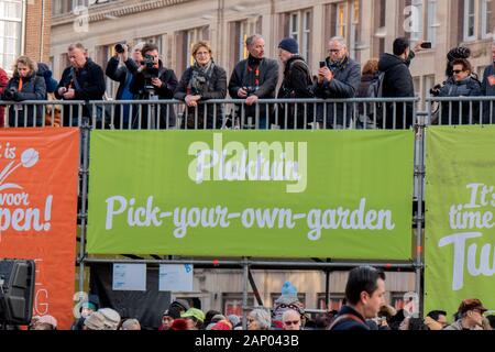 Panneau publicitaire à l'échelle nationale Tulip journée à Amsterdam aux Pays-Bas 2020 Banque D'Images