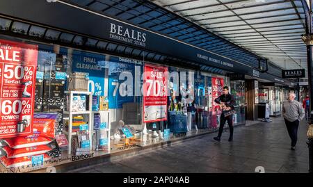 Vue générale de Beale magasins à Southport, Liverpool. Le grand magasin a été mis en vente que la chaîne décide de faire appel à des administrateurs. Banque D'Images