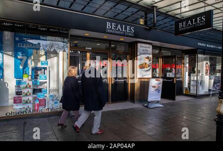 Vue générale de Beale magasins à Southport, Liverpool. Le grand magasin a été mis en vente que la chaîne décide de faire appel à des administrateurs. Banque D'Images