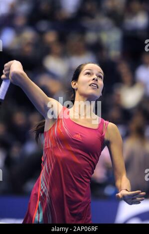Milano Italie 01/12/2012 : 'La Grande Sfida' au Mediolanum Forum , Ana Ivanovic pendant le match Banque D'Images
