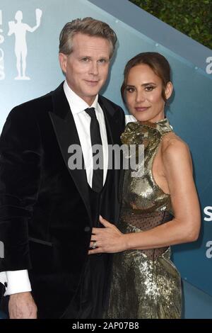 19 janvier 2020, Los Angeles, CA, USA : LOS ANGELES - jan 19 : Cary Elwes, Lisa Marie Kubikoff à la 26e Screen Actors Guild Awards au Shrine Auditorium le 19 janvier 2020 à Los Angeles, CA (crédit Image : © Kay Blake/Zuma sur le fil) Banque D'Images