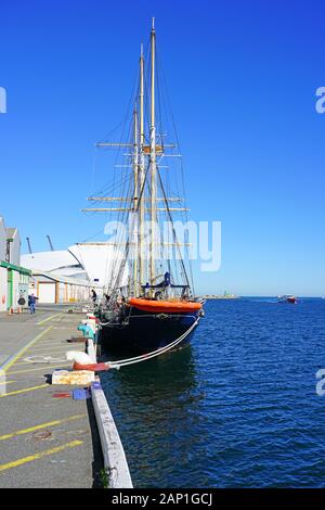 FREMANTLE, AUSTRALIE -3 nov 2019- Vue sur le grand navire navire de formation (STS) Leeuwin II sur l'océan Indien dans le port de Fremantle, près de Perth Je Banque D'Images