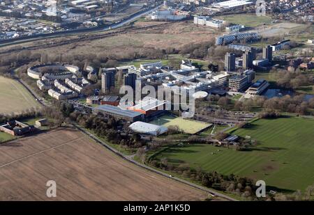 Vue aérienne du Campus de l'Université d'Essex Colchester, Colchester, Essex Banque D'Images