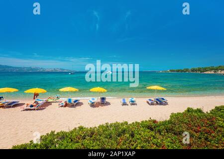 Plage de Cannigione Arzachena - Sardaigne - Italie - Golfe Banque D'Images