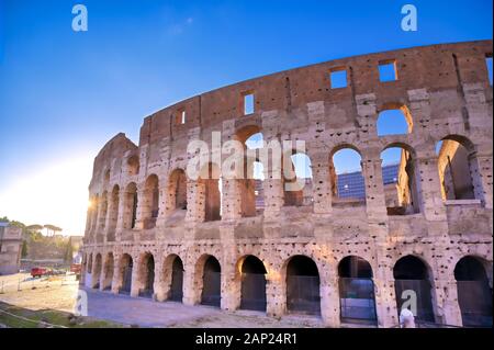 Le Colisée de Rome, Italie. Banque D'Images