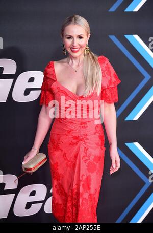 Naomi Isted participant à la première saison de Top Gear 28 tenue à Odeon Leicester Square, Londres. Banque D'Images