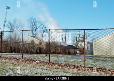 Incendie près de la base aérienne de wright Patterson Dayton, Fairborn, Beavercreek, comté de greene, ohio Banque D'Images