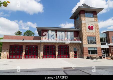 Hershey, PA / USA - Mai 21, 2018 : La station de pompiers bénévoles de Hershey est situé dans le centre-ville. Banque D'Images