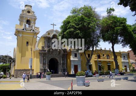 Parroquia La Santisima Cruz, Lima, District De Barranco, Pérou, Amérique Du Sud Banque D'Images