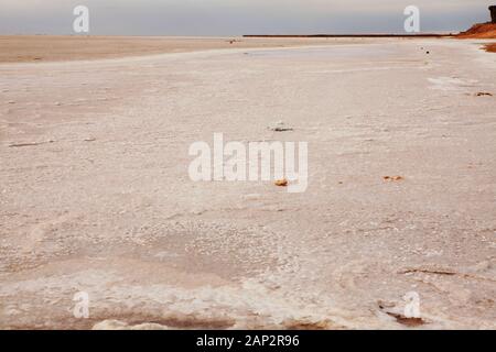 Chott el Djerid, le plus grand lac salé du Sahara Banque D'Images