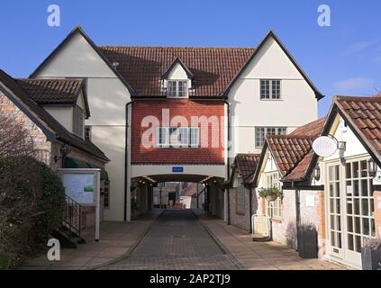 L'arrondissement, Somerset, Angleterre, Wedmore Banque D'Images