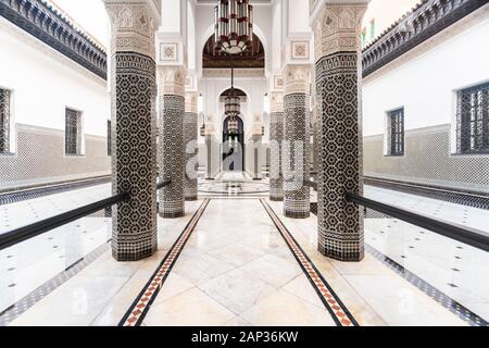 Architecture intérieur d'un Riad à Marrakech Banque D'Images