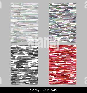 Fond de rayure horizontale modèle de page design set - abstract vector illustrations papeterie Illustration de Vecteur