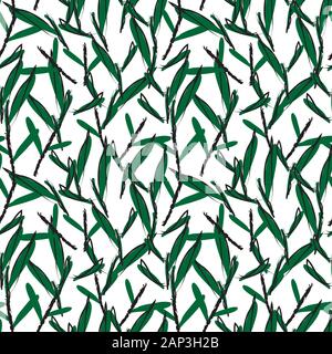 Résumé motif transparent feuille botaniques pour la mode imprime, des milieux, sites web, papier peint, de l'artisanat Illustration de Vecteur