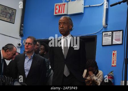 NEW YORK, NY - 20 janvier : le Révérend Al Sharpton participe à une journée Martin Luther King le cas à Harlem le 20 janvier 2020 à New York. Banque D'Images