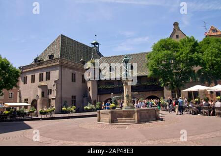 La Vieille Maison Des Douanes À Colmar Banque D'Images