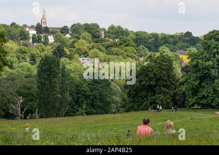 Sur la colline du Parlement de Londres, Hampstead Heath Banque D'Images