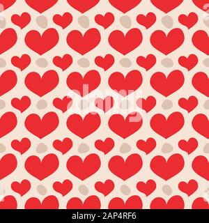 Modèle transparent avec les chiffres des coeurs. Résumé fond romantique pour textile, tissu, design, web. Illustration de Vecteur