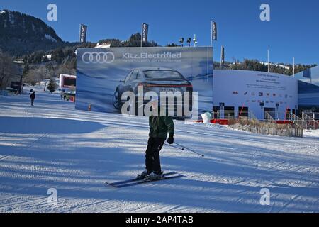 Kitzbuhel, Autriche. 21 Jan, 2020. Les images d'aperçu pour l'AUDI FIS Alpine Ski World Cup course de descente le 21 janvier 2020 à Kitzbühel, Autriche. Credit : European Sports Agence photographique/Alamy Live News Banque D'Images