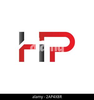 Modèle vectoriel de conception de logo HP lettre. Illustration Vectorielle Hp Lettre Liée Initiale Illustration de Vecteur