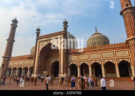 La mosquée Jama Masjid, Old Delhi, Inde Banque D'Images