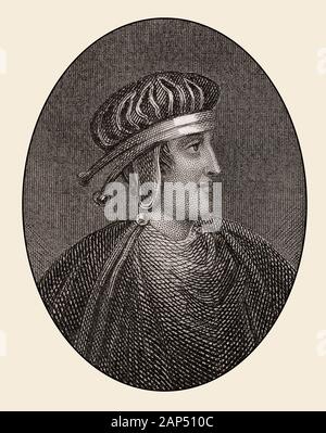 J'Ethelred, roi du Wessex de 865 à 871 Banque D'Images