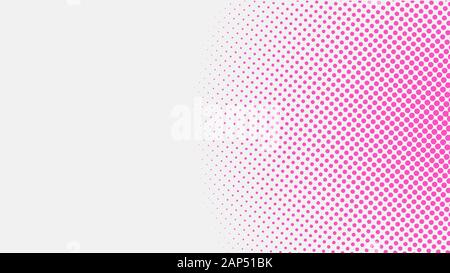 Arrière-plan de couleur demi-teinte rosâtre, modèle Design Pop Art, Abstract Pattern Dots, illustration, l'élément de Texture Vintage Rose Blanc Gradation, Rounde Illustration de Vecteur