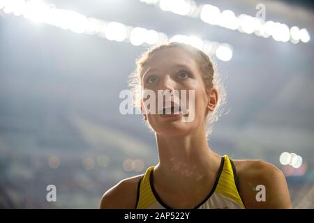 Doha, Katar. Sep 30, 2019. Imke ONNEN (Allemagne/9e place) saut en hauteur finale de la femme, le 30.09.2019 Championnats du monde d'athlétisme 2019 à Doha/Qatar, à partir de la 27.09. - 10.10.2019. Â | Conditions de crédit dans le monde entier : dpa/Alamy Live News Banque D'Images