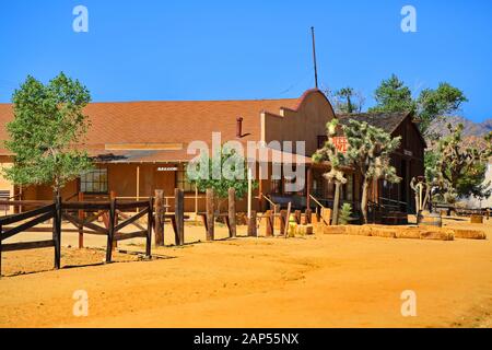 Pioneertown, Californie/USA - 0427 2013 : une ville en Californie Banque D'Images