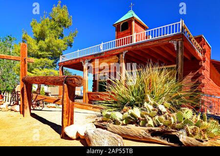 Pioneertown, Californie/USA - 0427 2013 : une ville en Californie Banque D'Images