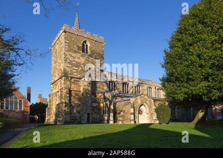 Eglise du Lincolnshire, église Sainte Marie la Vierge dans la ville de HornCastle, Lincolnshire Angleterre Royaume-Uni Banque D'Images