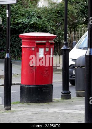 Boîte à lettres rouge double Royal mail Banque D'Images