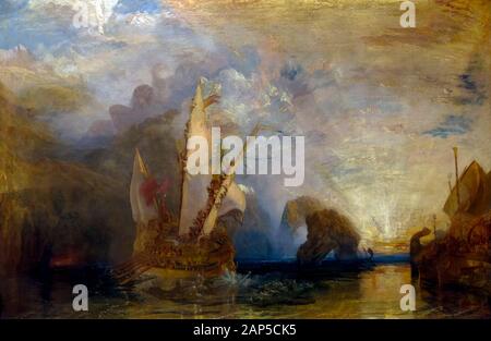 Se moquer de Ulysees Polyphème, d'Homère, JMW Turner, 1829, Banque D'Images
