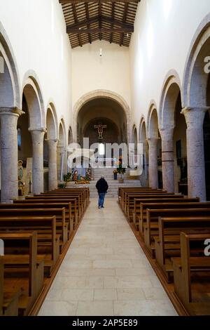 Chiesa di S. Michele Arcangelo église, l'église a été construite en 1070, Bevagna, Ombrie, Italie, Europe Banque D'Images