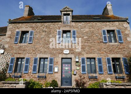 Ile de Batz, maison traditionnelle, maison d'hôtes, Finistère, Bretagne, France, Europe Banque D'Images