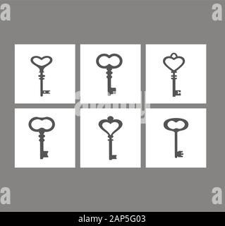 Vector set télévision icones de sons vintage Illustration de Vecteur