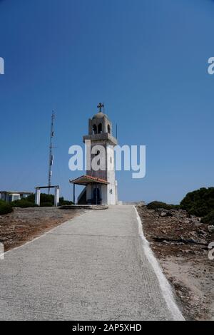 Monastère Kathara, Ithaca ou île Ithaka, Mer Ionienne, Grèce, Europe Banque D'Images