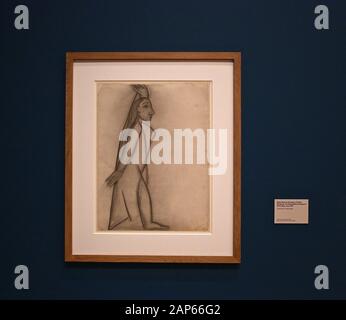 Bringin réuni plus de 300 œuvres et englobant l'ensemble de Picasso 80 ans de carrière , ce ground breaking exposition porte sur la myriade de façons dont l'artiste a travaillé .Pablo Picasso a travaillé dans une variété de médiums . Son engagement prolongé a connu une croissance de la profonde reconnaissance de l'artiste le monde physique et son désir de manipuler différents matériaux . Faits saillants : Femmes un leur toilette un extraordinaire collage de coupé et collé . Les dessins de Picasso : Self portrait et femme assise ( Dora)ils disposent avec la variété des techniques d'impression qu'il explore . Banque D'Images