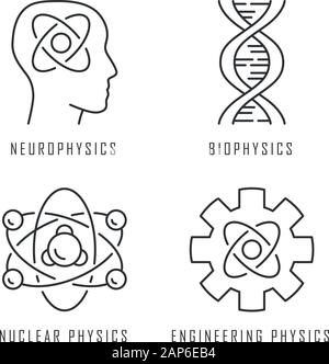 Icône linéaire neurophysique. Système nerveux central, l'étude du ...
