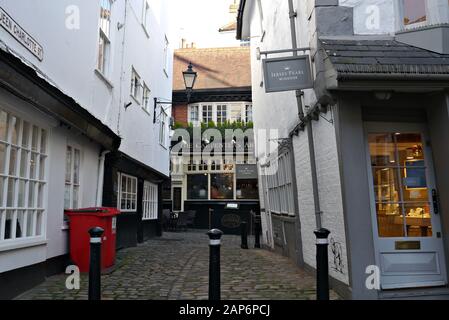 Queen Charlotte Street dans Windsor Berkshire Royaume-Uni Banque D'Images