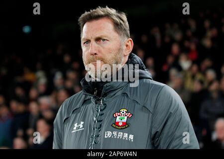 Londres, Royaume-Uni. 21 Jan, 2020. Gestionnaire de Southampton, Ralph Hasenhuttl au cours de la Premier League match entre Southampton et Crystal Palace à Selhurst Park, Londres, Angleterre le 21 janvier 2020. Photo par Carlton Myrie. Usage éditorial uniquement, licence requise pour un usage commercial. Aucune utilisation de pari, de jeux ou d'un seul club/ligue/dvd publications. Credit : UK Sports Photos Ltd/Alamy Live News Banque D'Images