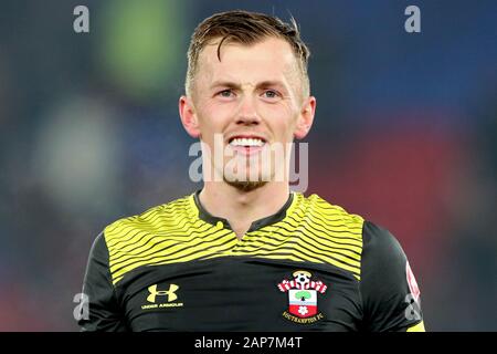 Londres, ANGLETERRE - 21 janvier le milieu de terrain de Southampton James Ward-Prowse au cours de la Premier League match entre Southampton et Crystal Palace à Selhurst Park, Londres, le mardi 21 janvier 2020. (Crédit : Jon Bromley | MI News) usage éditorial uniquement. Crédit : MI News & Sport /Alamy Live News Banque D'Images