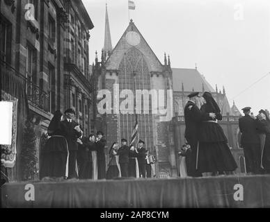 Fête De Libération Au Dam Date: 4 Mai 1950 Lieu: Amsterdam, Noord-Holland Mots Clés: Liberdingsfeest Banque D'Images